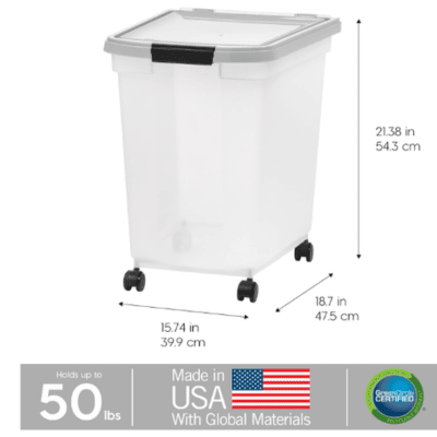 IRIS USA Airtight Dog Food Storage Container